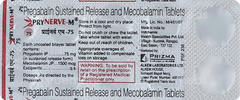Prynerve M 75 Mg/1500Mcg Tablet Sr 10